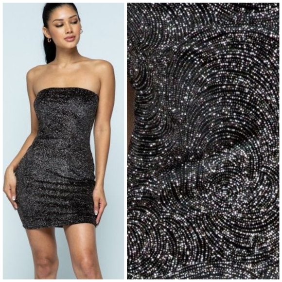Belita Collection Dresses & Skirts - Velvet Tube Top Mini Dress